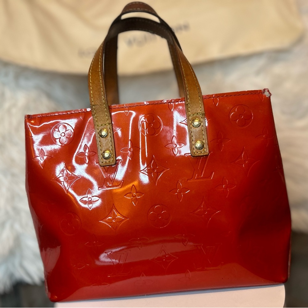 LOUIS VUITTON Vernis Red Reade PM M91088 used - Picture 4 of 16